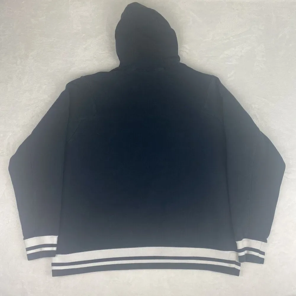 Jordan Jumpman Sweater Mens Extra Large Black Blue Hooded Sweatshirt Pullover